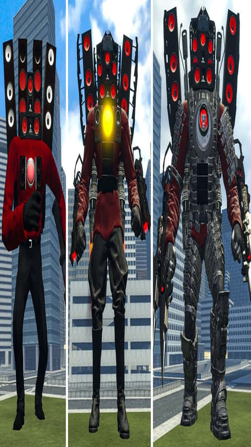 Evolução do Homem Alto-falante Titan