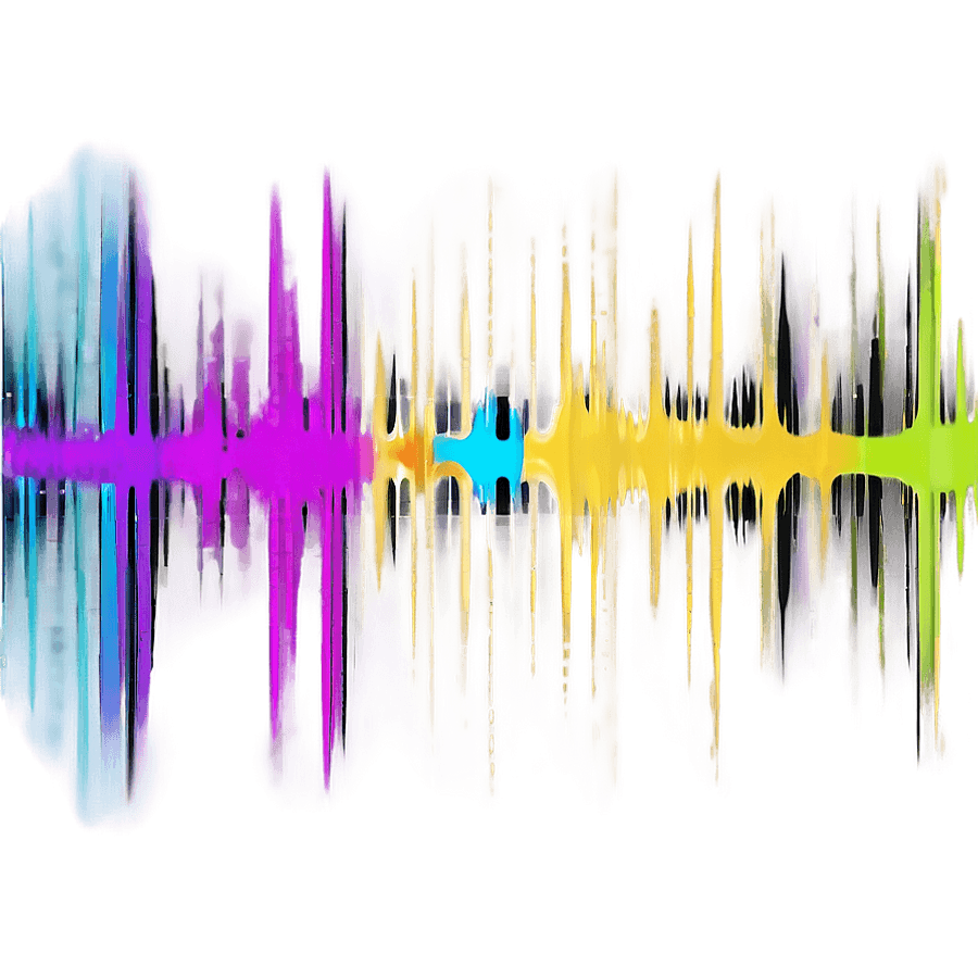 Vibrant Sound Waves Graphic PNG dyo56