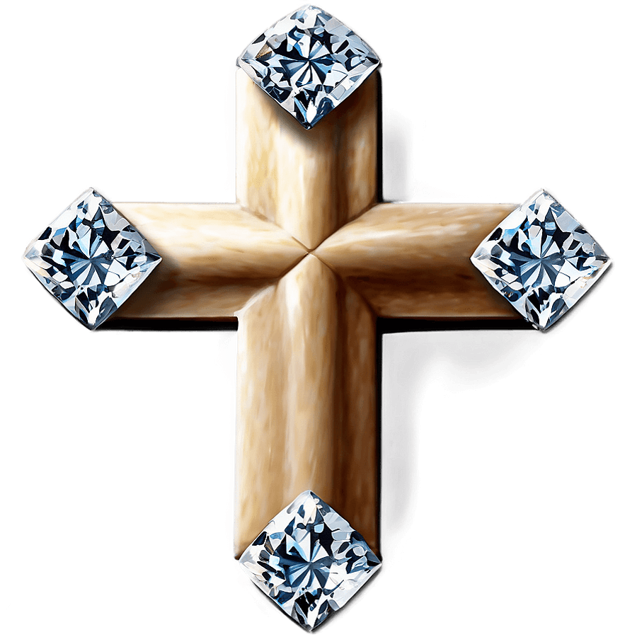 Diamond Cross PNG 16