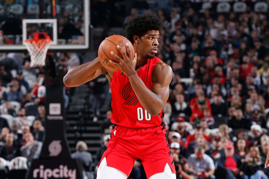 Jogador de Basquete em Ação