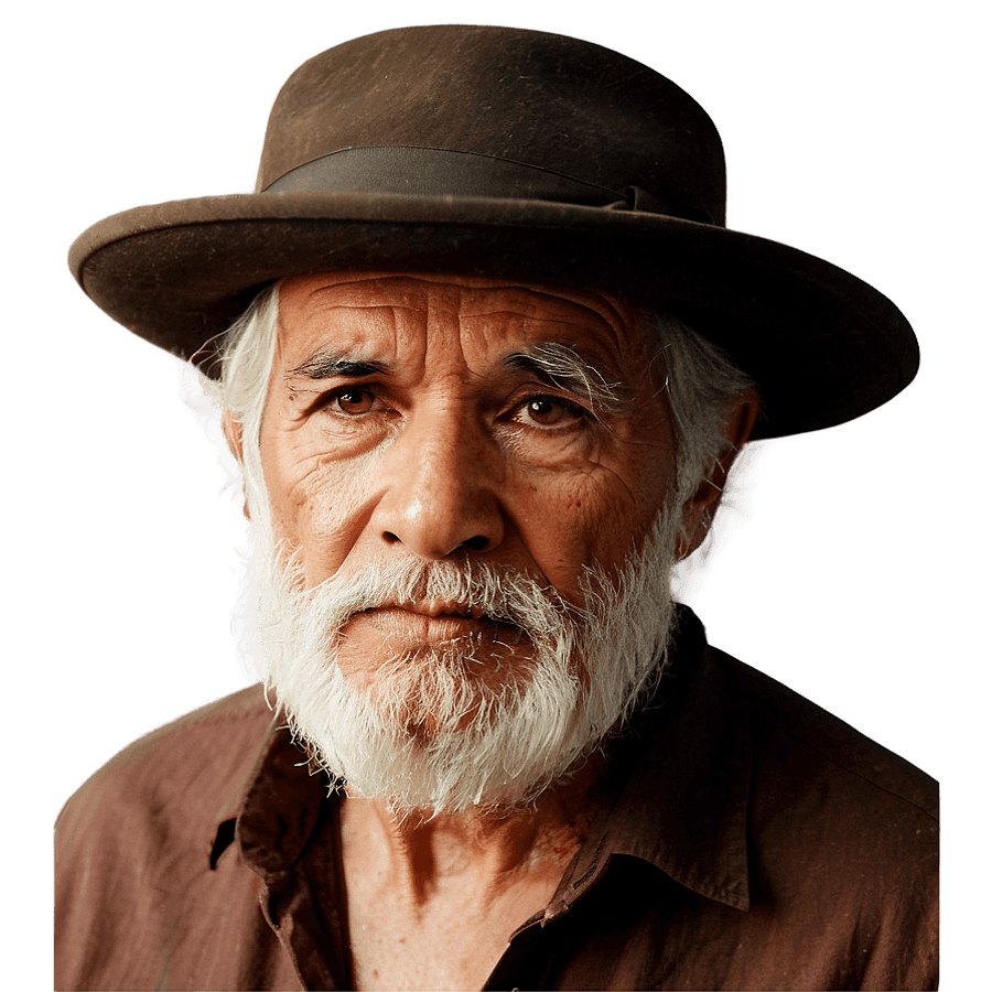 Old Man with Hat PNG 05232024