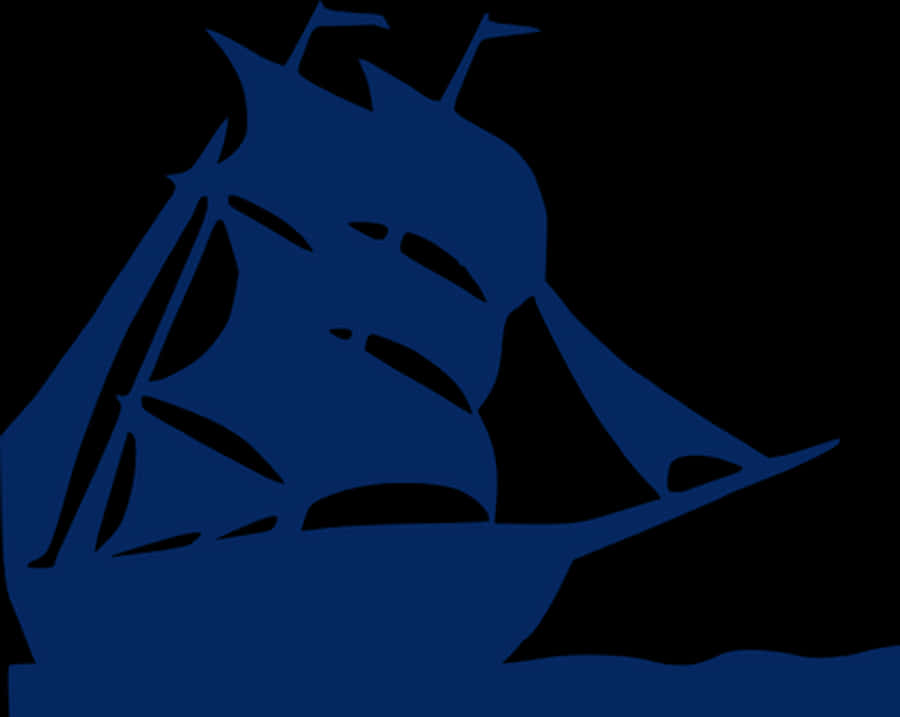Sailboat Silhouette Against Night Sky