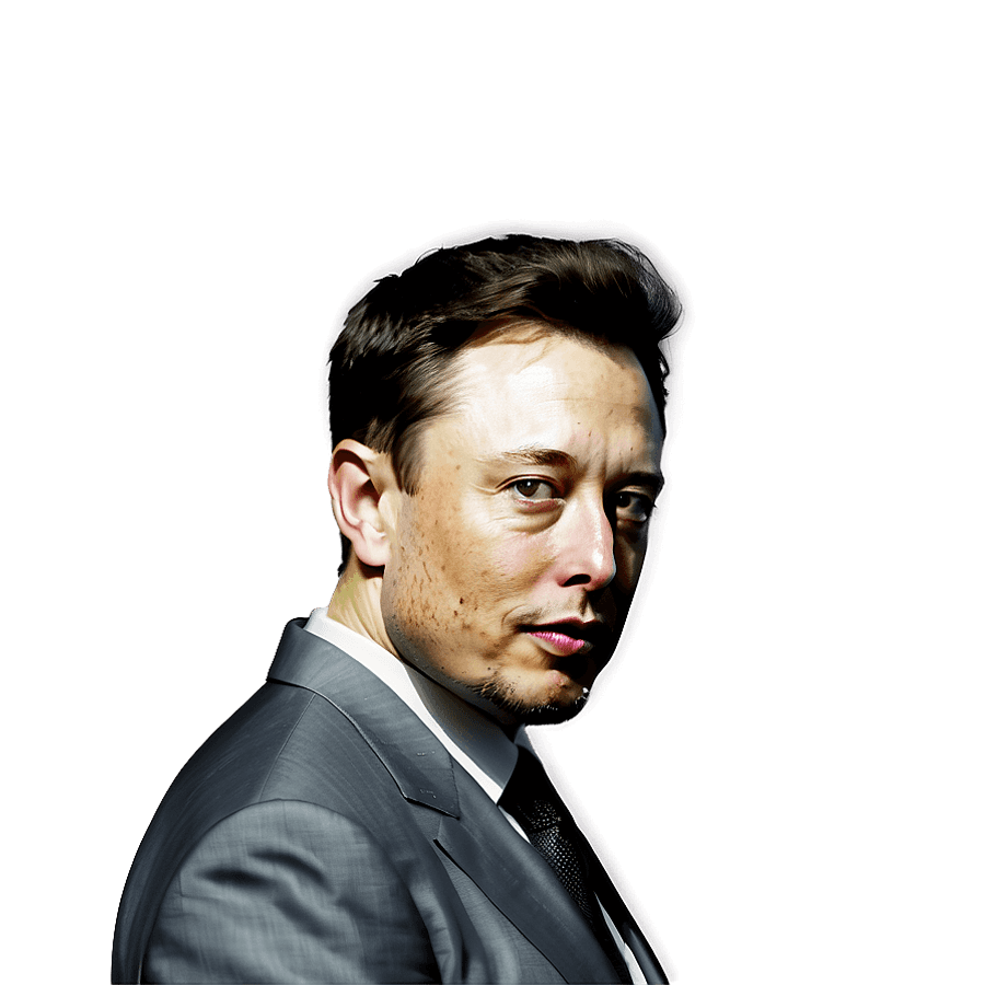 Elon Musk Illustration PNG 05212024