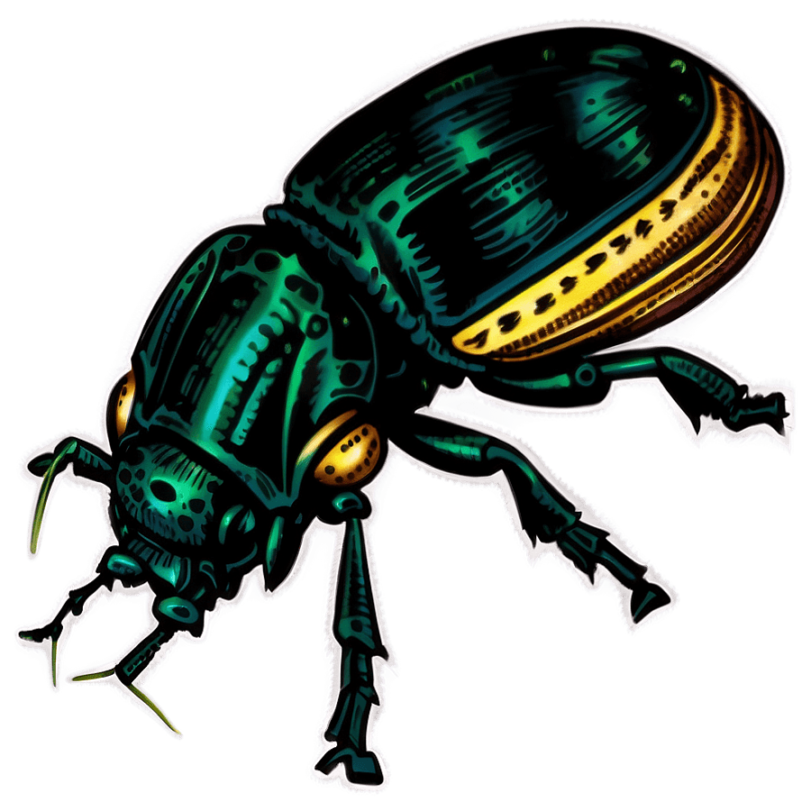 Vintage Weevil Illustration PNG 64