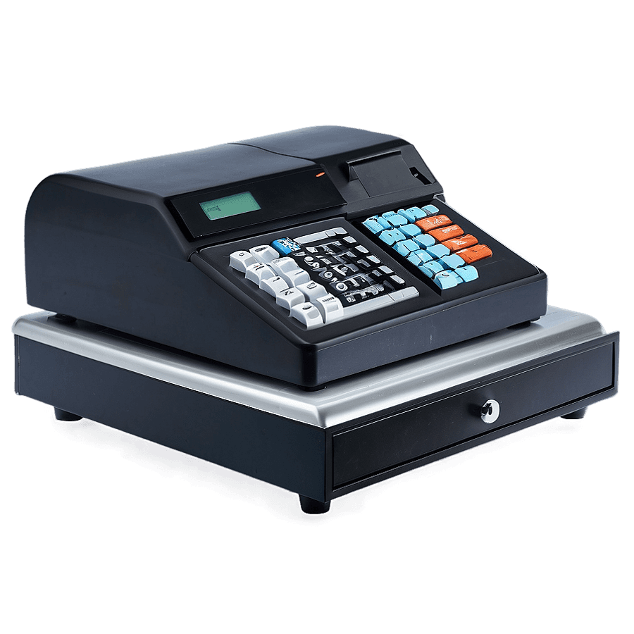 Cash Register with Coin Tray PNG qev64