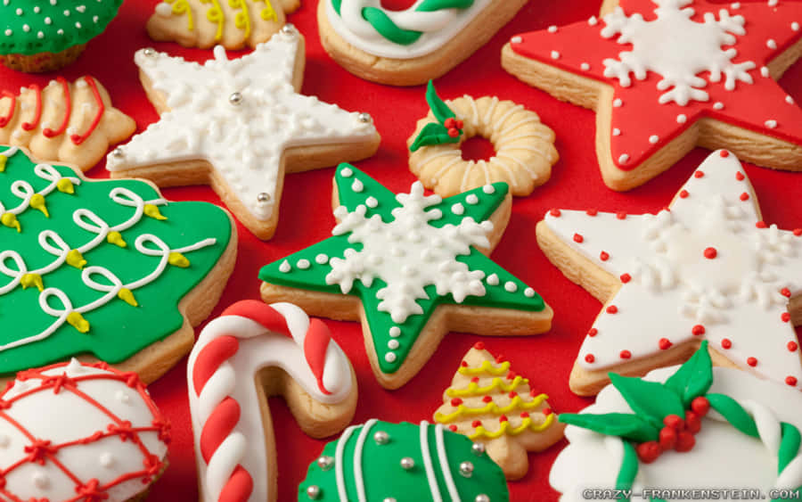 Festliche Weihnachtskekse Dekoration