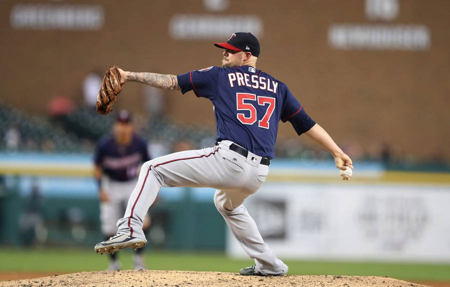 Ryan Pressly nåede hans karriere højeste 57.