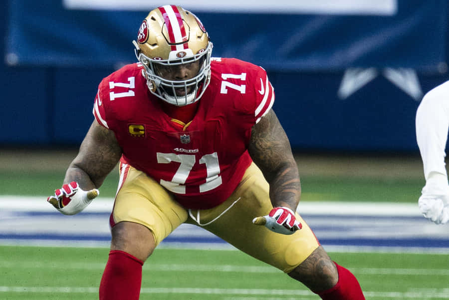 Ação do Jogador de Futebol Americano dos 49ers de San Francisco
