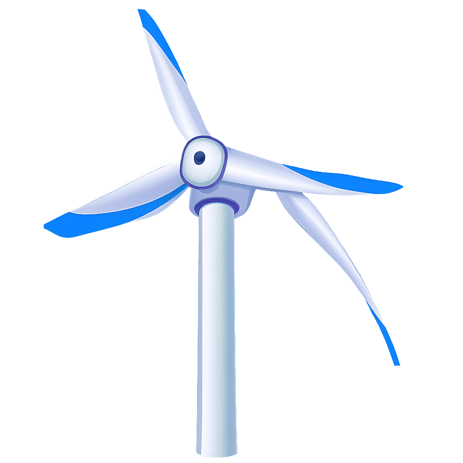 Wind Turbine Illustration PNG gjd