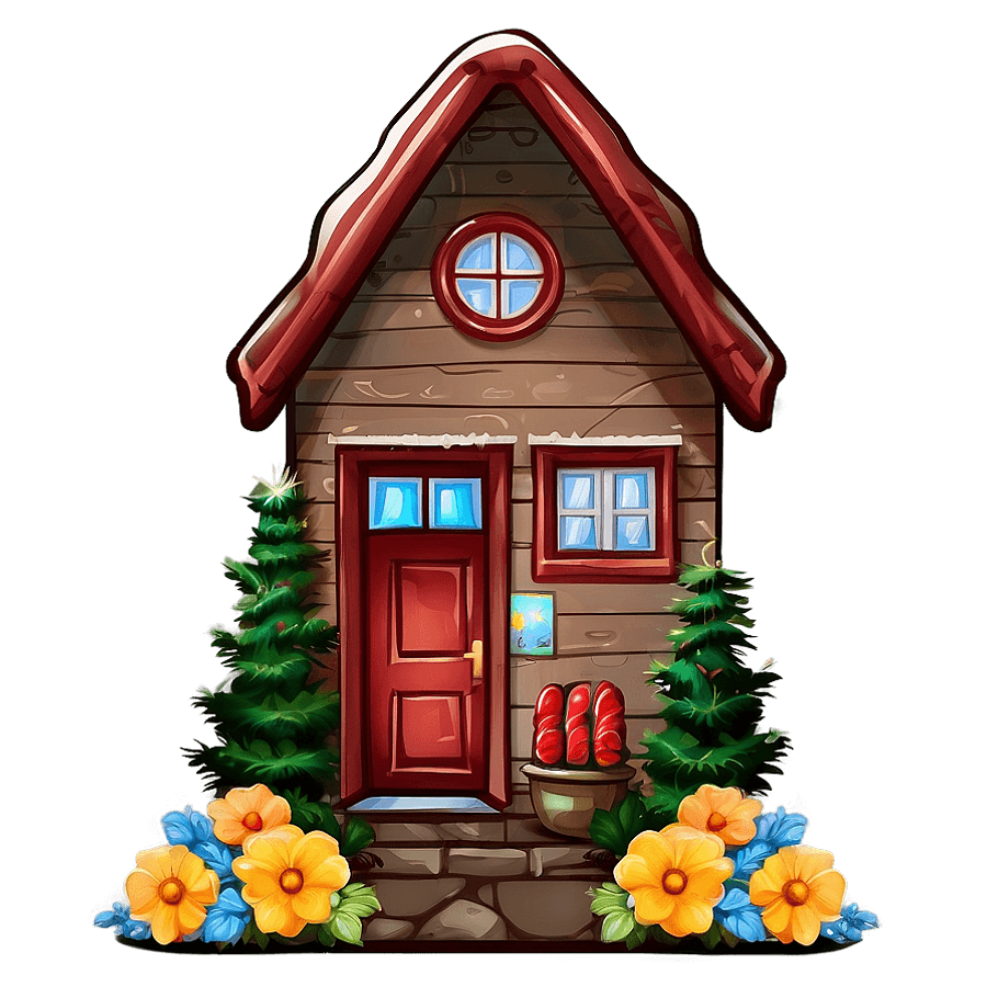 Cozy Home Sweet Home Illustration PNG dsa41