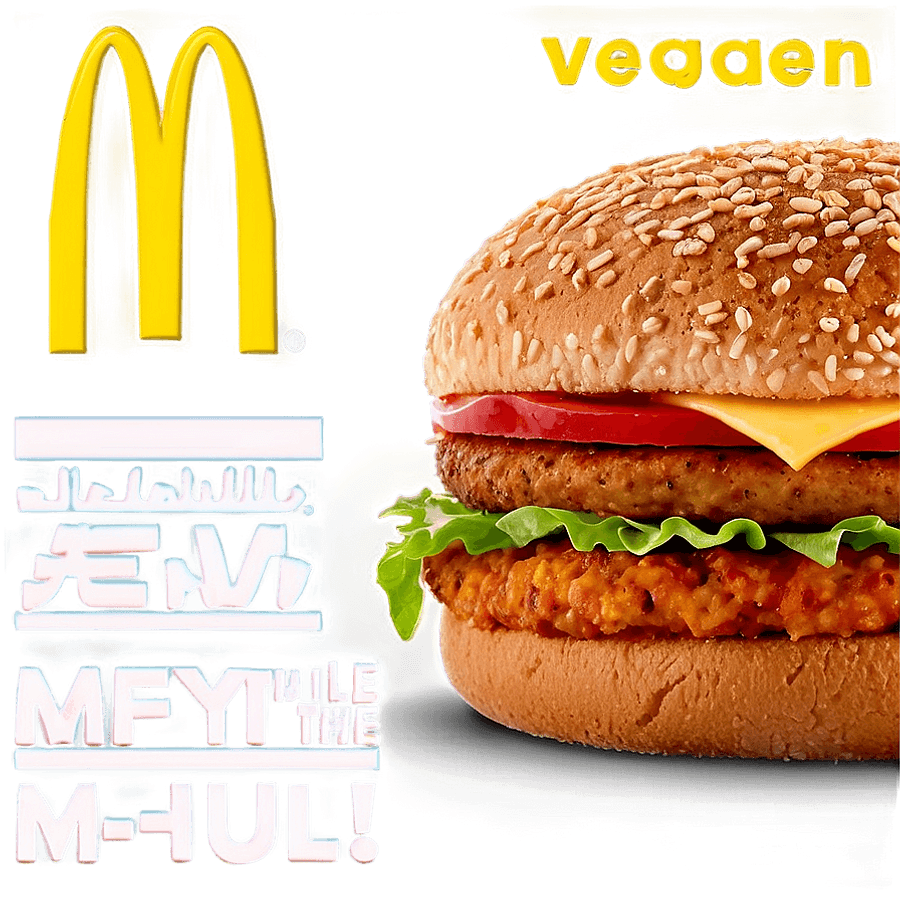 McDonalds Vegan Burger PNG jsi