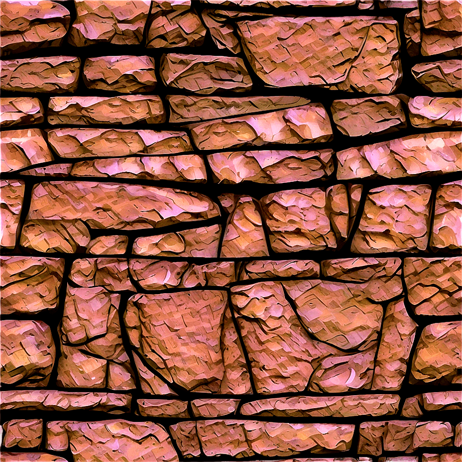 Painted Rock Wall PNG fih