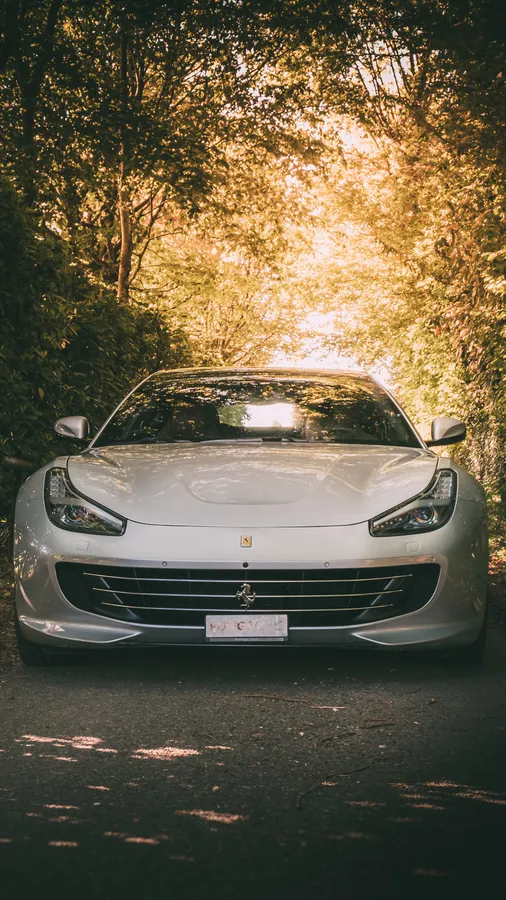 White Ferrari Iphone