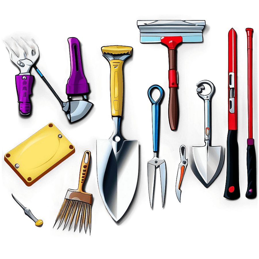 Gardening and Landscaping Tools PNG sad