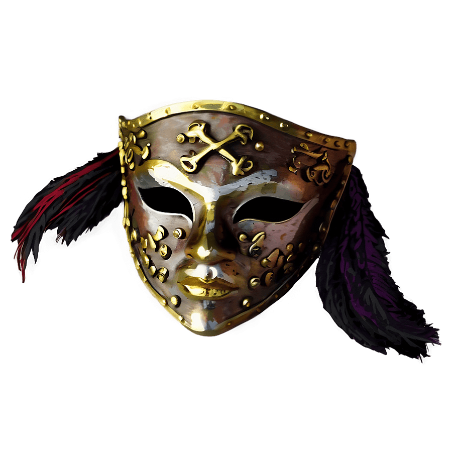 Pirate Style Masquerade Mask PNG 28