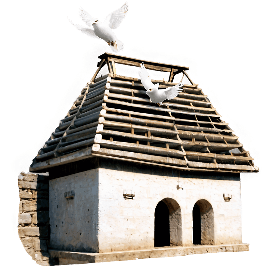 Doves and Dovecote PNG eee