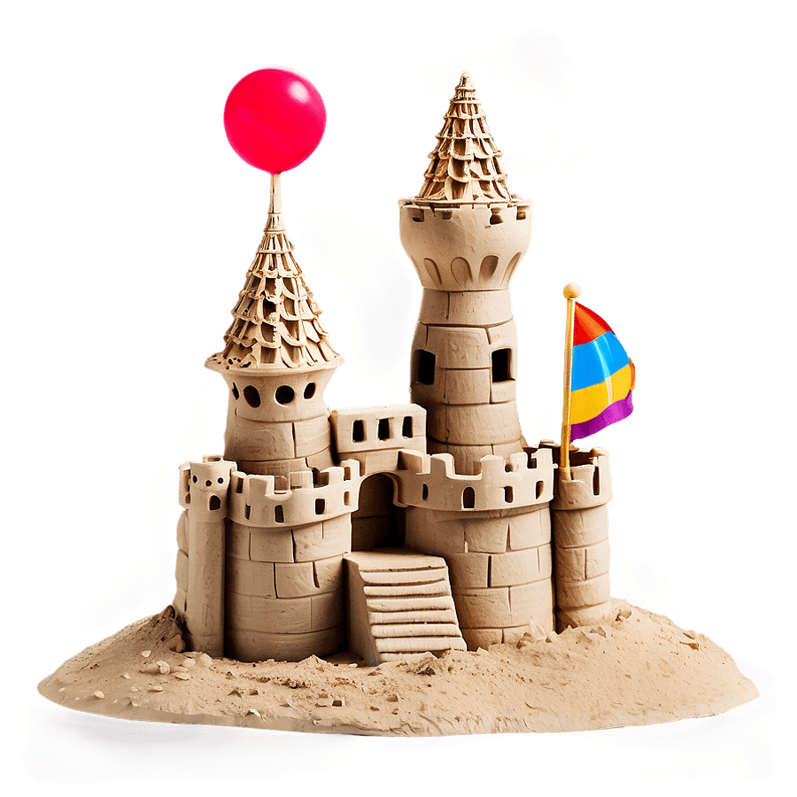Detailed Sandcastle PNG bsj