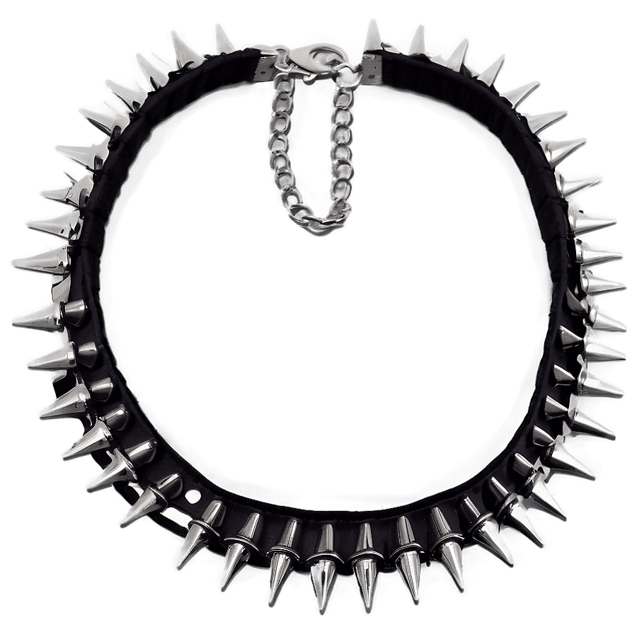 Spiked Choker for Punk Outfits PNG tfw85