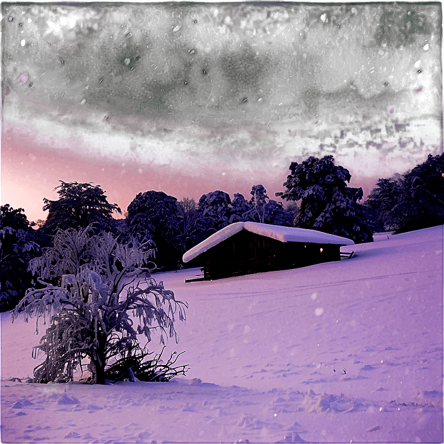 Snowfall in the Countryside PNG ncx21