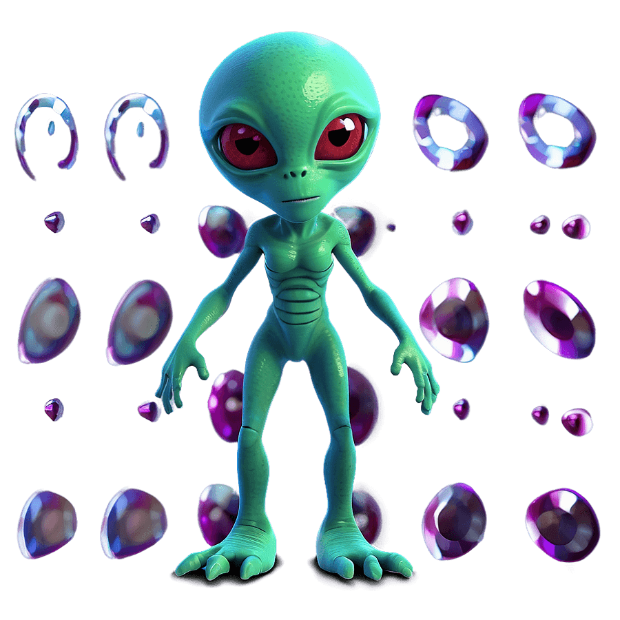 Animated Alien Cartoon PNG 67