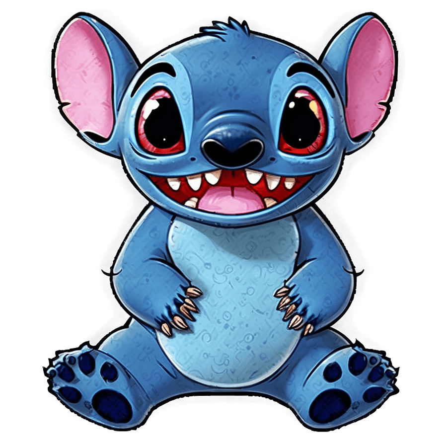 Stitch and Friends Cute PNG 22
