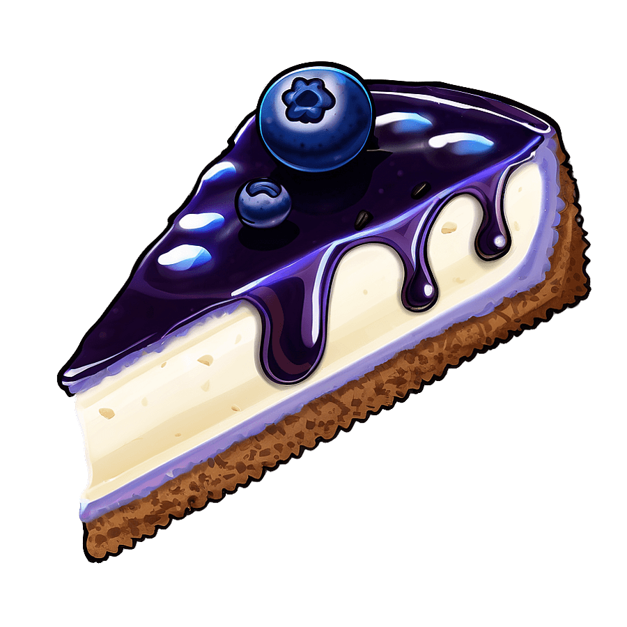 Blueberry Cheesecake PNG dfr