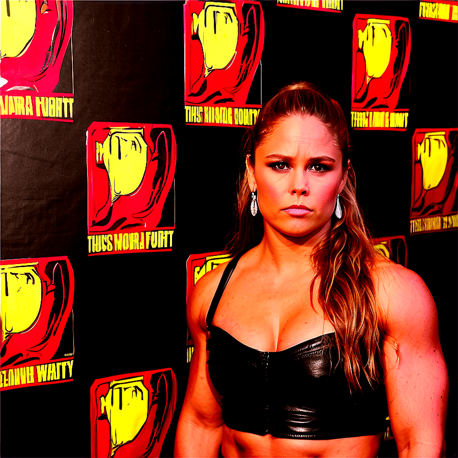 Ronda Rousey Movie Premiere PNG axy39