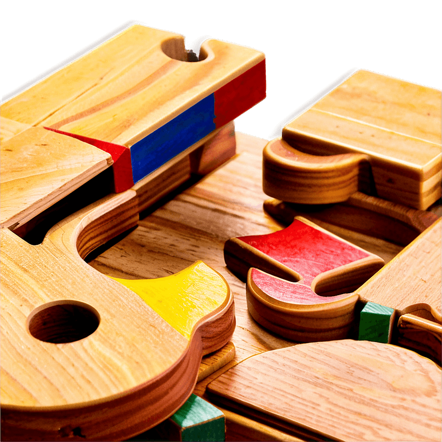 Handcrafted Wooden Puzzle PNG ndi92