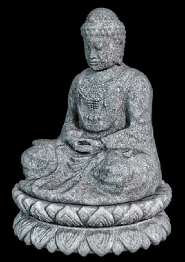 Meditating Buddha Statue Granite
