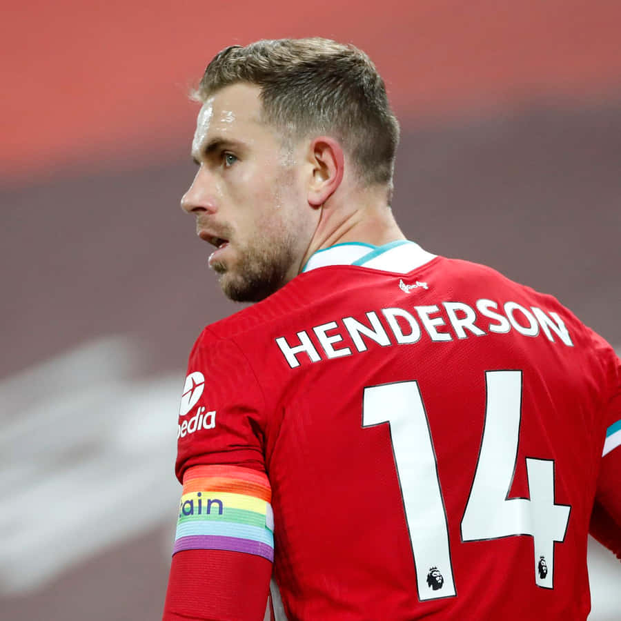 Capitão de Futebol Henderson 14 Camisa Vermelha