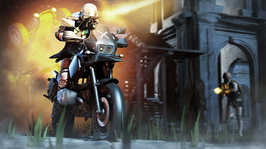 PubgNew State Homem pilotando uma motocicleta