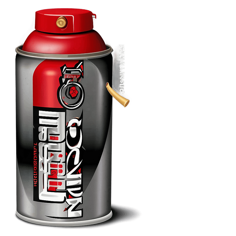 Red Spray Paint Can PNG ubl33