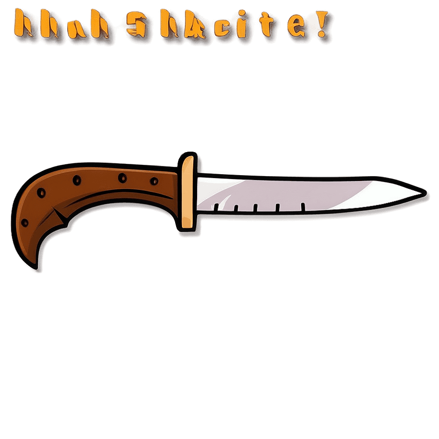 Traditional Machete Outline PNG mbm54
