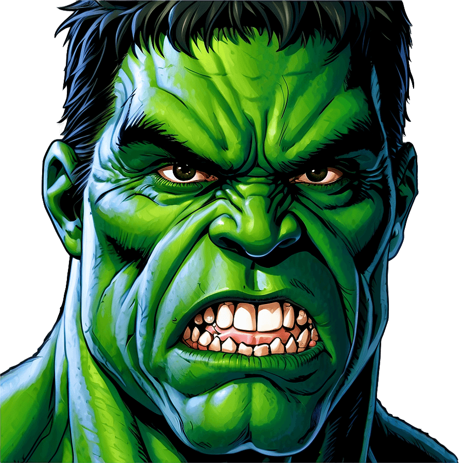 Hulk Face Graphic PNG 68