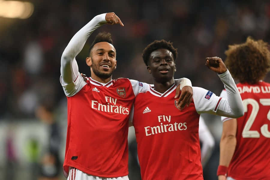 Arsenal Spieler feiern Sieg