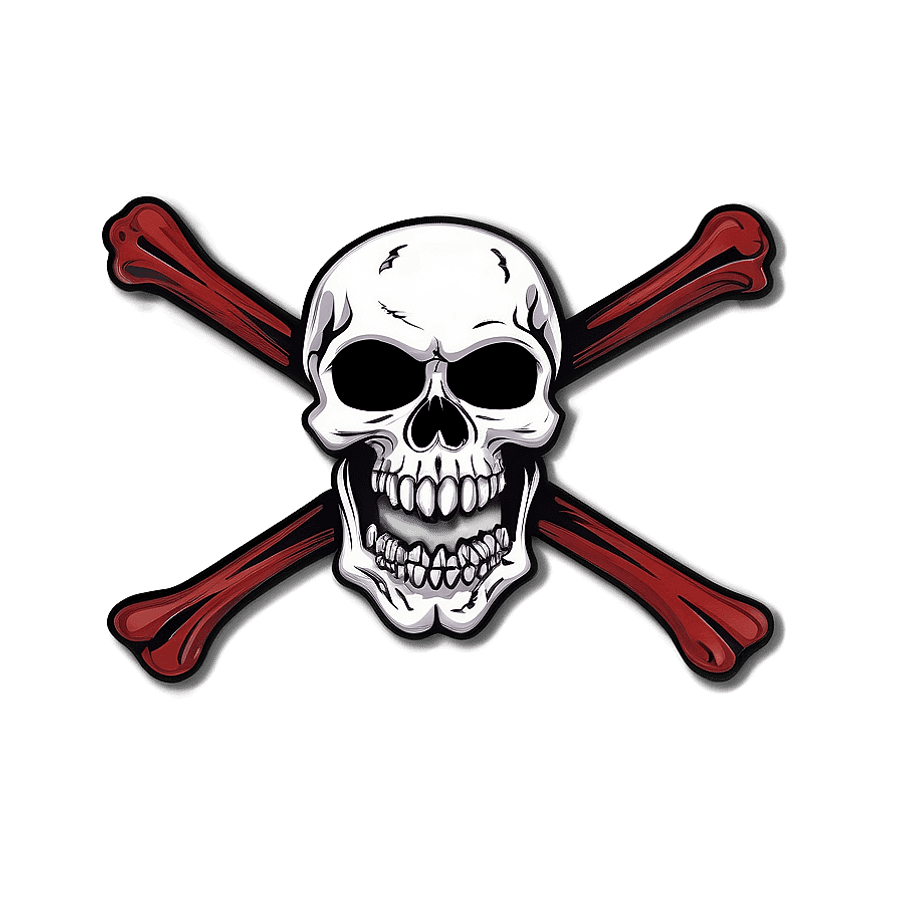 Jolly Roger Flag Outline PNG bde38