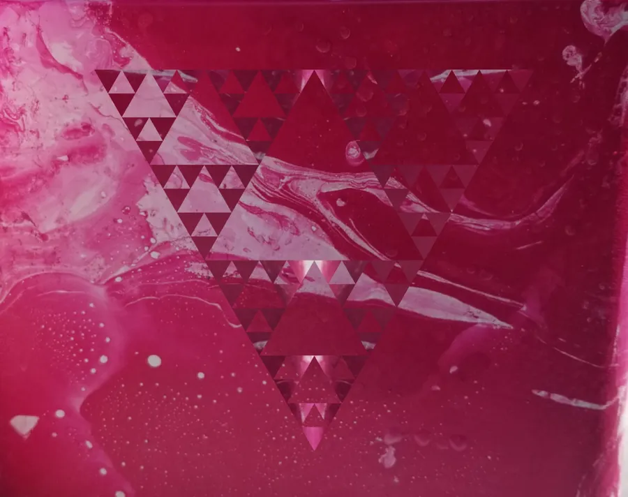 Marble Pink Triangle Patterns