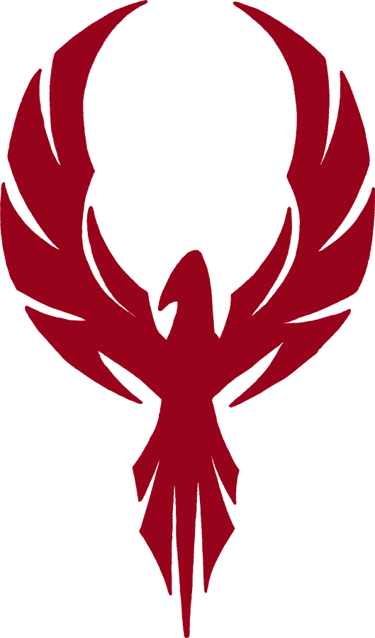Abstract Phoenix Symbol Redon Grey