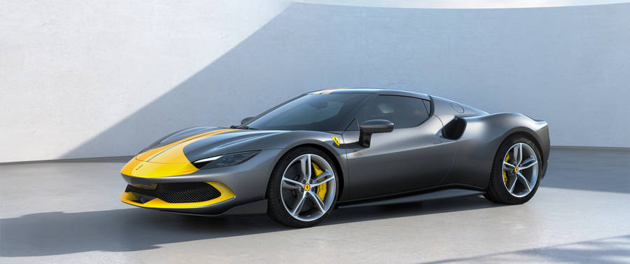 CooleSportwagen Ferrari Gelb Frontansicht