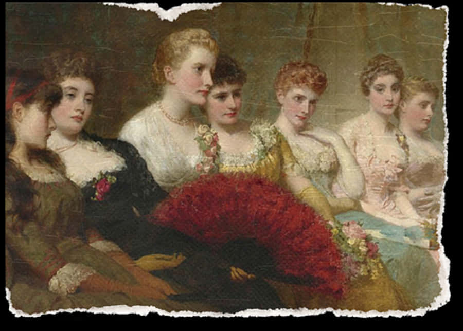 Victorian Ladies Elegant Gathering