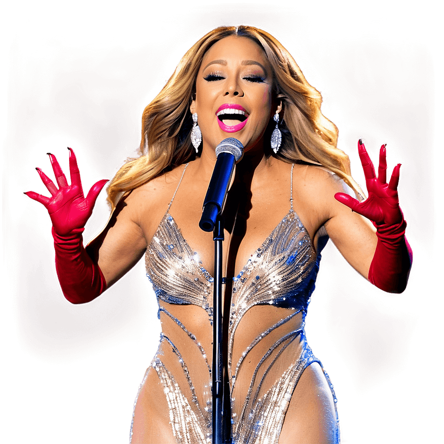 Mariah Carey New Year's Performance PNG xbe14