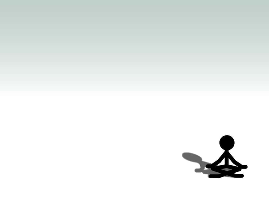 Stickmanhat Spaß im Freien