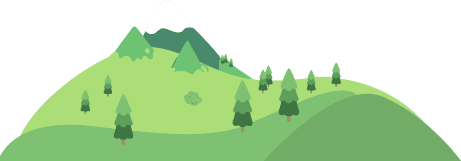 Green Mountain Landscape Vector