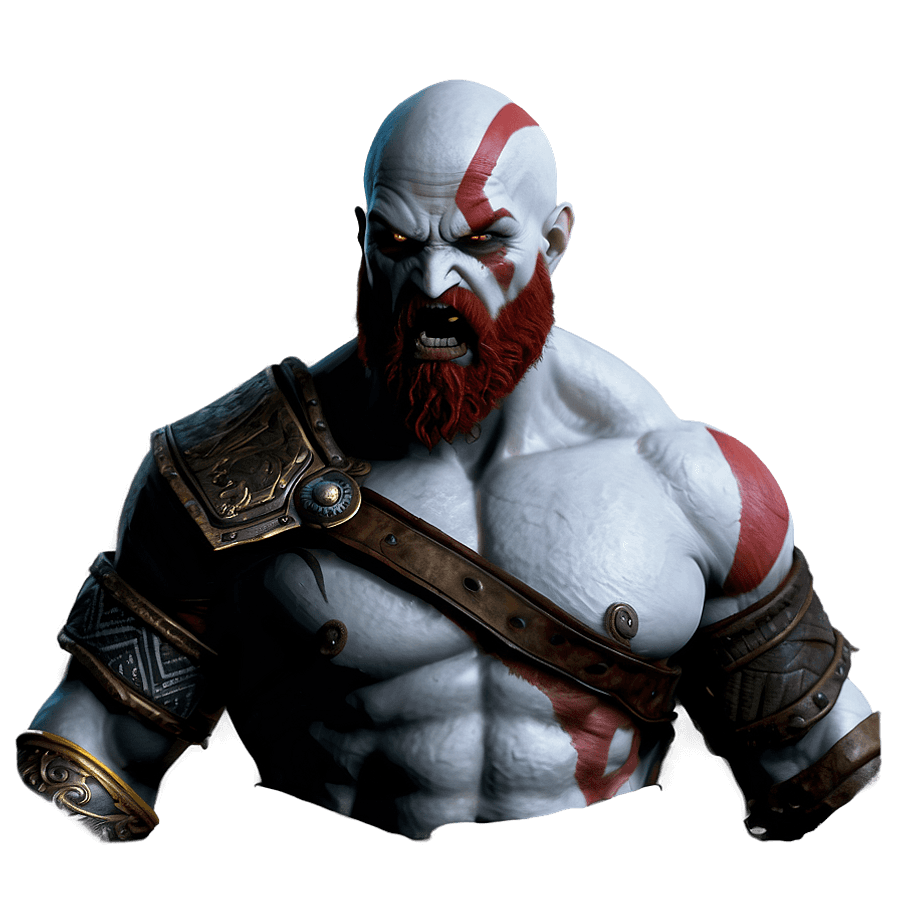 Angry Kratos PNG fec