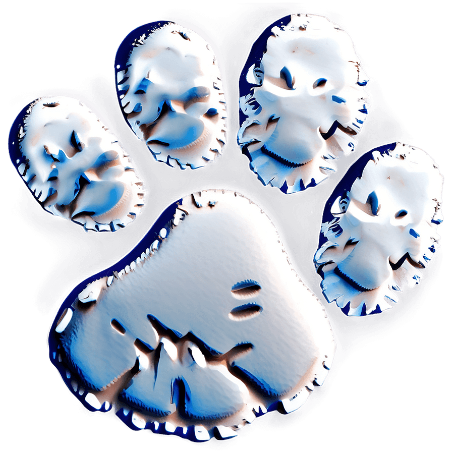 Snowy Paw Print PNG 98