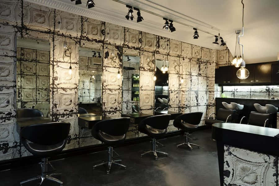 Chic Friseursalon Innendesign