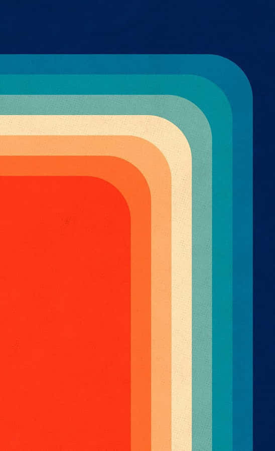 Retro Bunte Geometrische Schichten