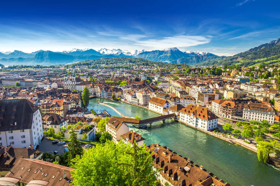 Vista Panoramica di Biel Bienne
