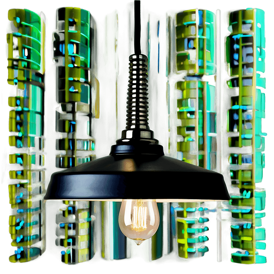 Industrial Modern Chandelier PNG jtr85