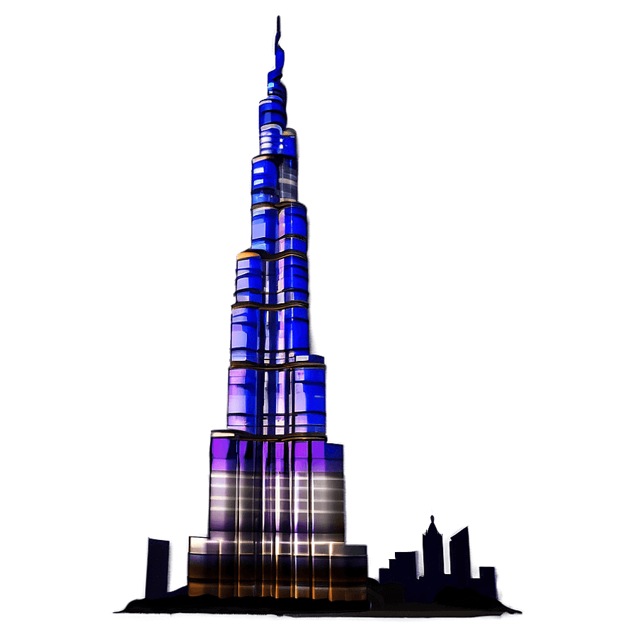 Burj Khalifa LED Show PNG 39